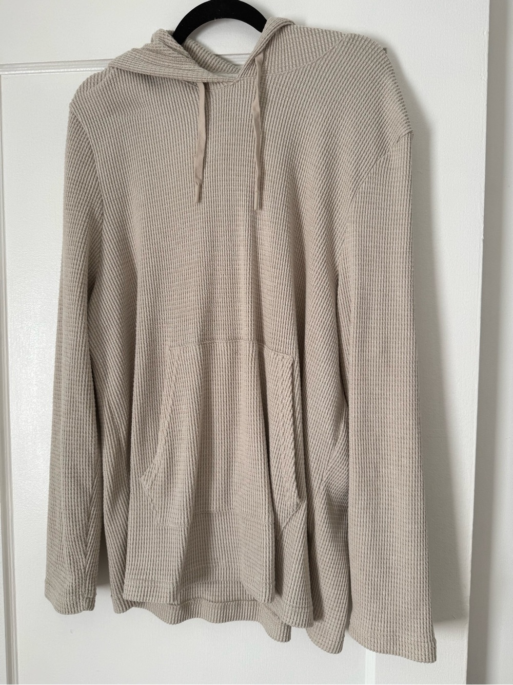 RAINFOREST Cream Waffle Knit Hoodie
